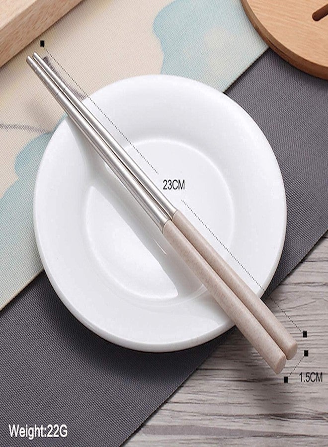AIMERS Metal Chopsticks, Lightweight Stainless Steel Chopsticks Reusable Chopsticks for Sushi Noodles1 Pair (Multicolour) - Image 3
